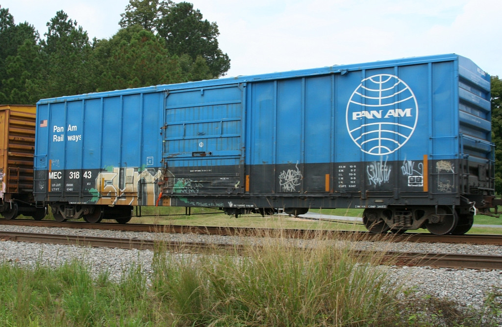 MEC 31843 on Greenwood to Hamlet train